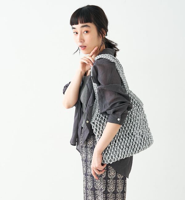 collex「【The Bagmati】 ラメメッシュバッグ」|かごバッグ|