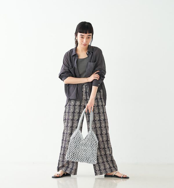 collex「【The Bagmati】 ラメメッシュバッグ」|かごバッグ|