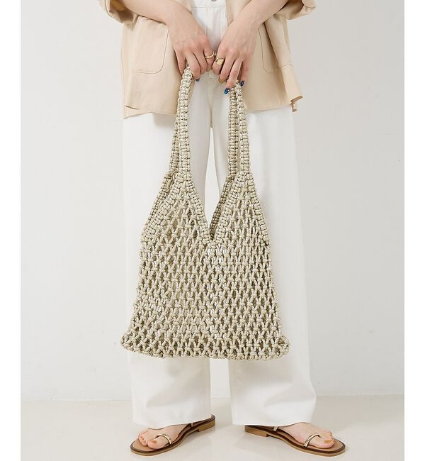 collex「【The Bagmati】 ラメメッシュバッグ」|かごバッグ|