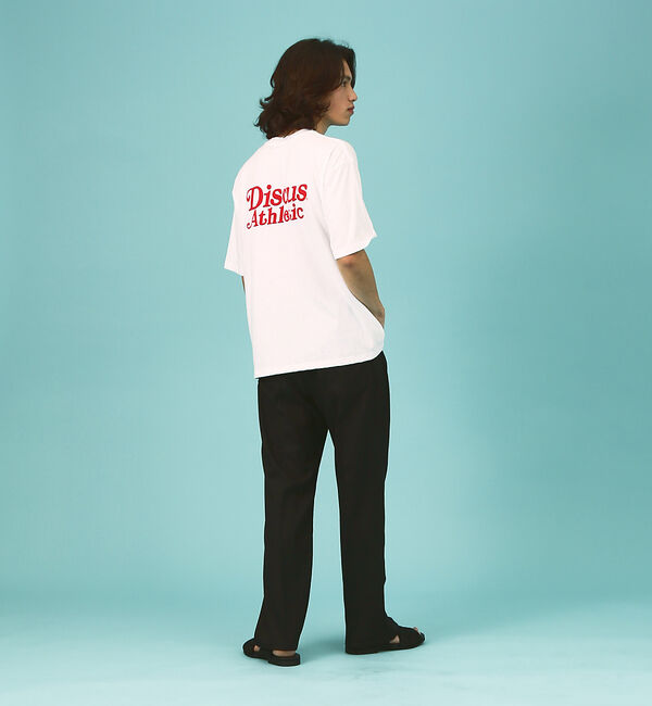 ABAHOUSE「【DISCUS/ディスカス】ビッグシルエット バックプリント半袖Tシャツ/ブラン」|Tシャツ・カットソー|