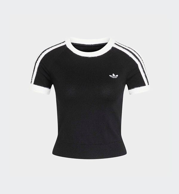 Rouge vif「【adidas / アディダス】ニットT/カットソー/ニット/ラウンドネックTシ」|Tシャツ・カットソー|