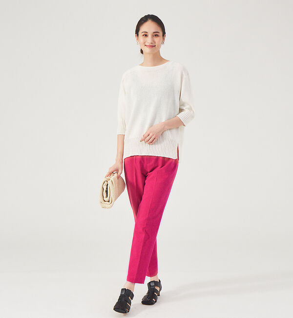 qualite「《セットアップ対応》2WAYストレッチハイウエストテーパードパンツ」|その他|