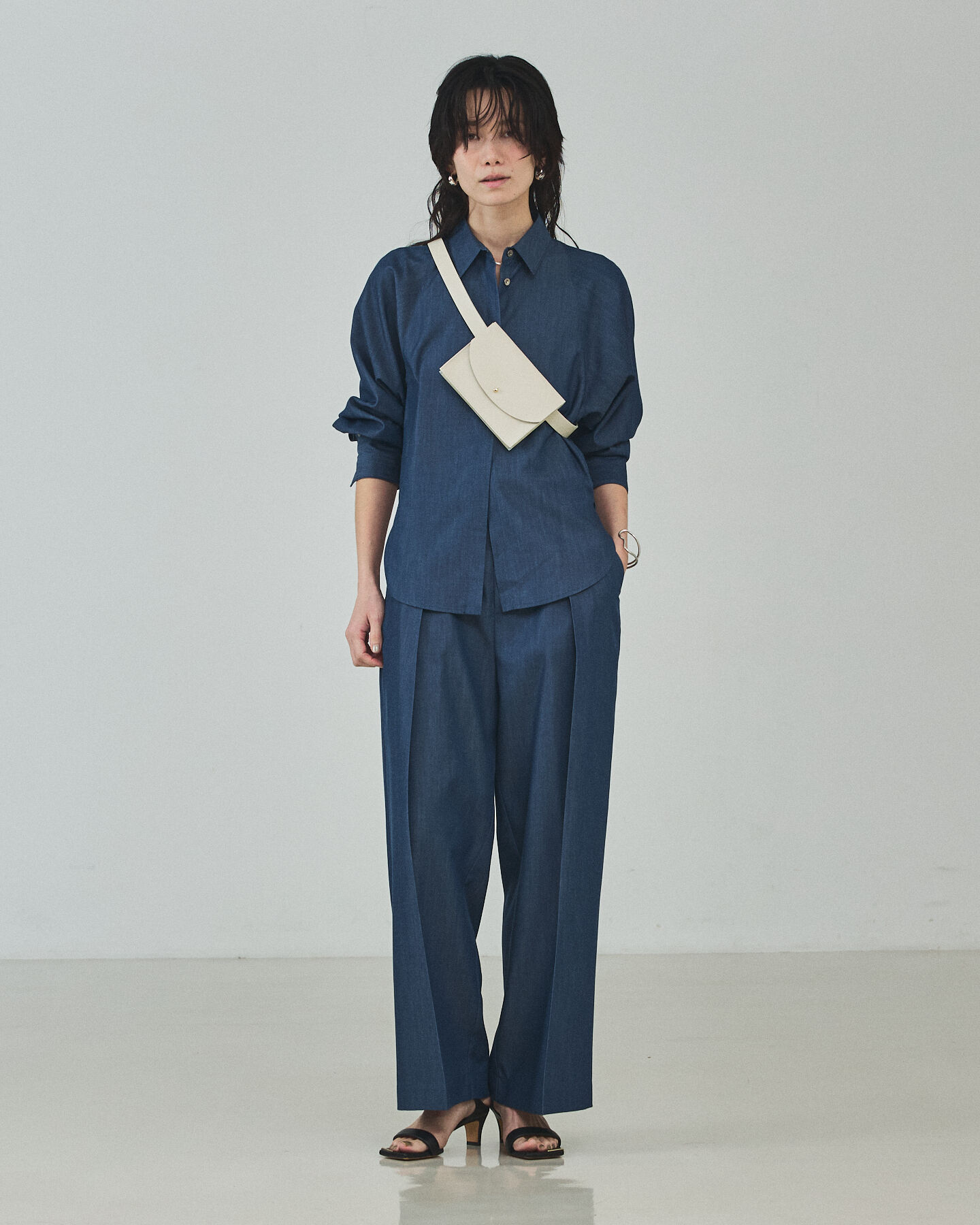 qualite「【セットアップ対応】テンセルハイツイストシャツ」|シャツ・ブラウス|