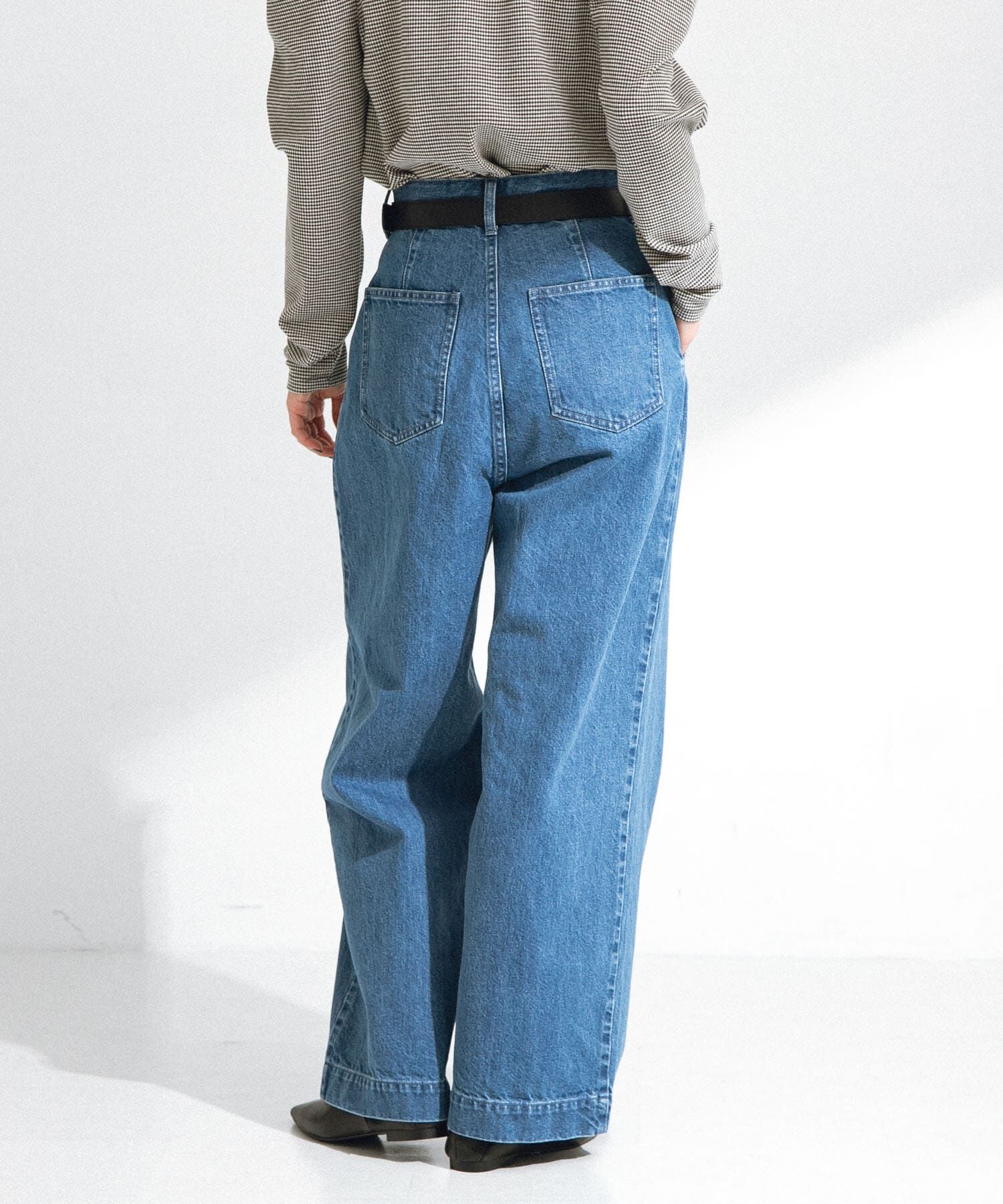 Sonny Label 「『34サイズ/低身長向けも展開』タックデニム」|デニム|