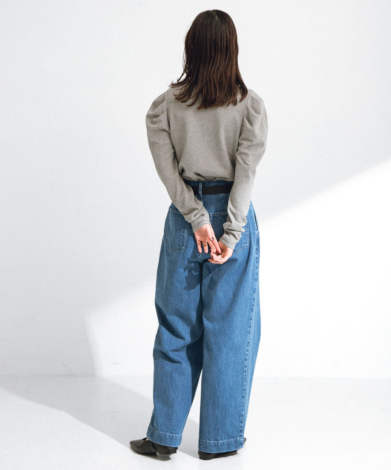Sonny Label 「『34サイズ/低身長向けも展開』タックデニム」|デニム|
