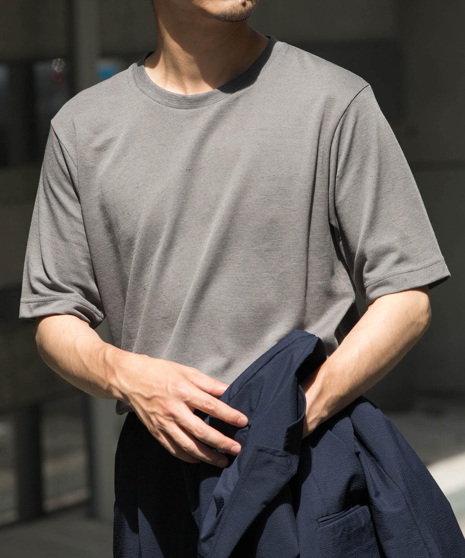 URBAN RESEARCH ROSSO「『WEB限定』『XLサイズあり』リネン混カノコクルーTシャツ」|Tシャツ・カットソー|