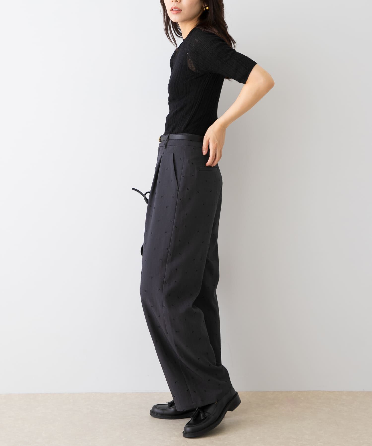 URBAN RESEARCH ROSSO「F by ROSSO　ハート刺繍タックワイドパンツ」|その他|