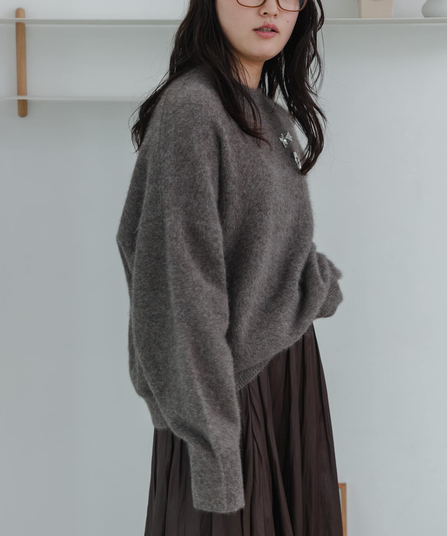 URBAN RESEARCH「FOX/CASHMEREルーズニット」|ニット・セーター|
