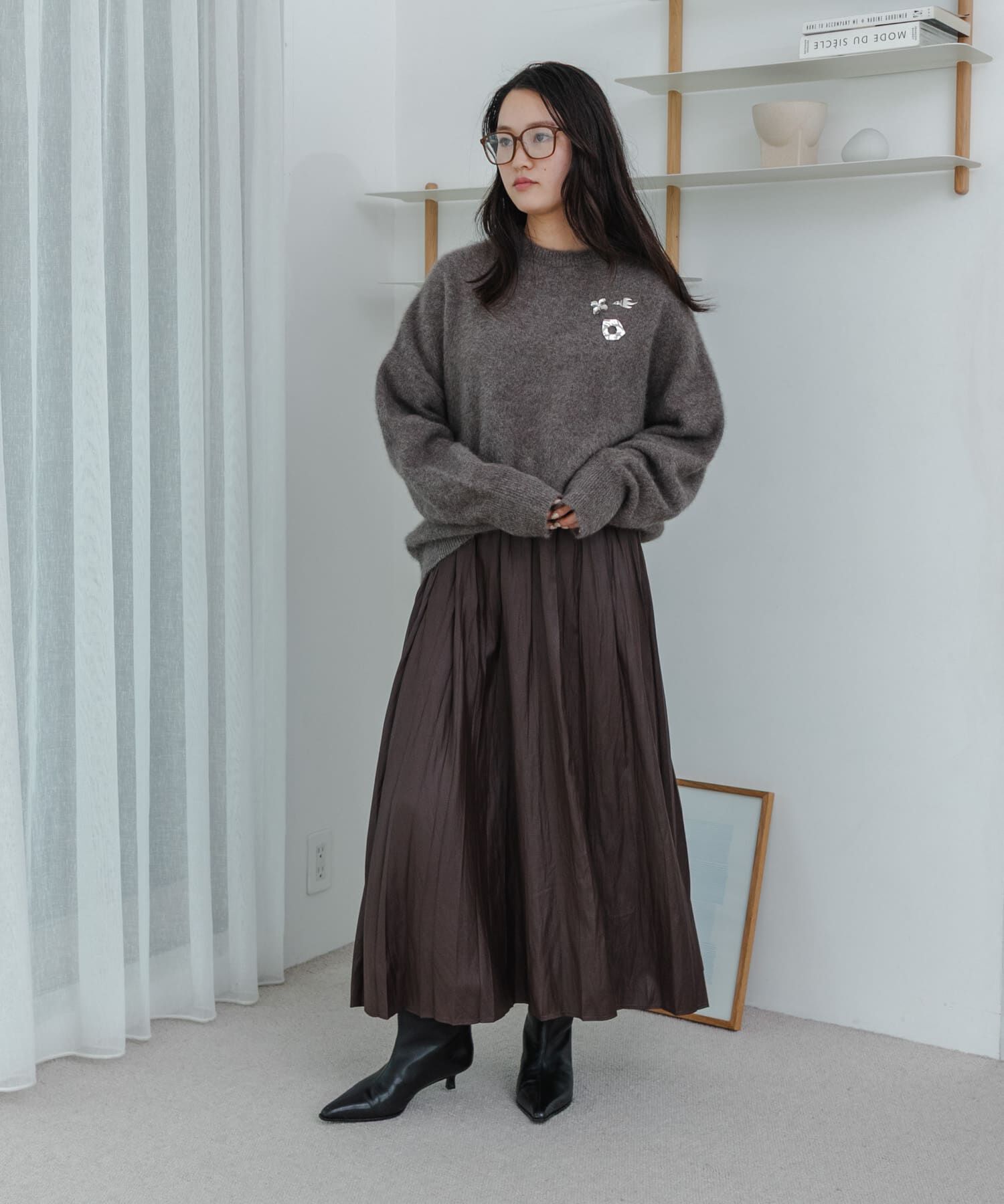URBAN RESEARCH「FOX/CASHMEREルーズニット」|ニット・セーター|