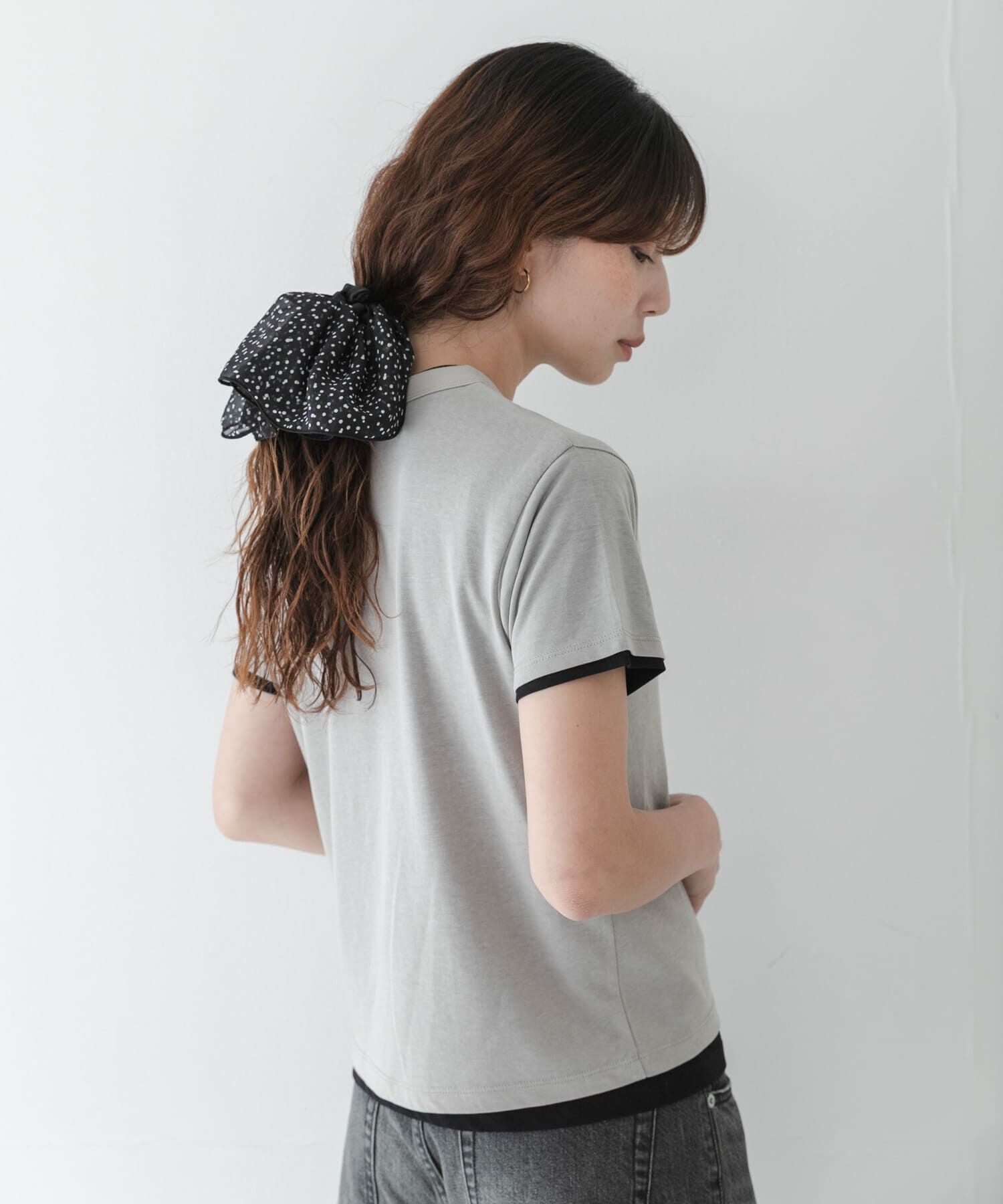 Sonny Label 「ランダムドットシフォンシュシュ」|ヘアゴム・シュシュ|