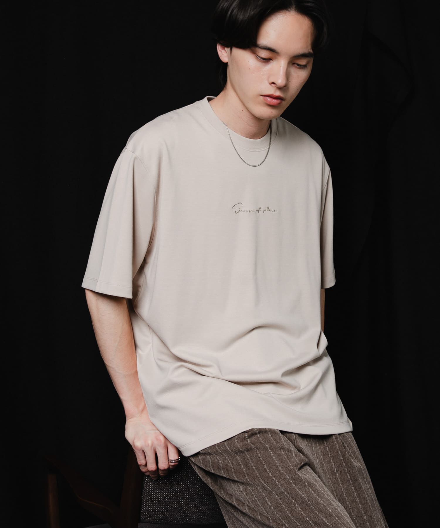 SENSE OF PLACE by URBAN RESEARCH「『一部WEB限定ｶﾗｰ/ﾕﾆｾｯｸｽ』ｼｼｭｳﾎﾟﾝﾁｼｮｰﾄｽﾘｰﾌﾞ」|Tシャツ・カットソー|