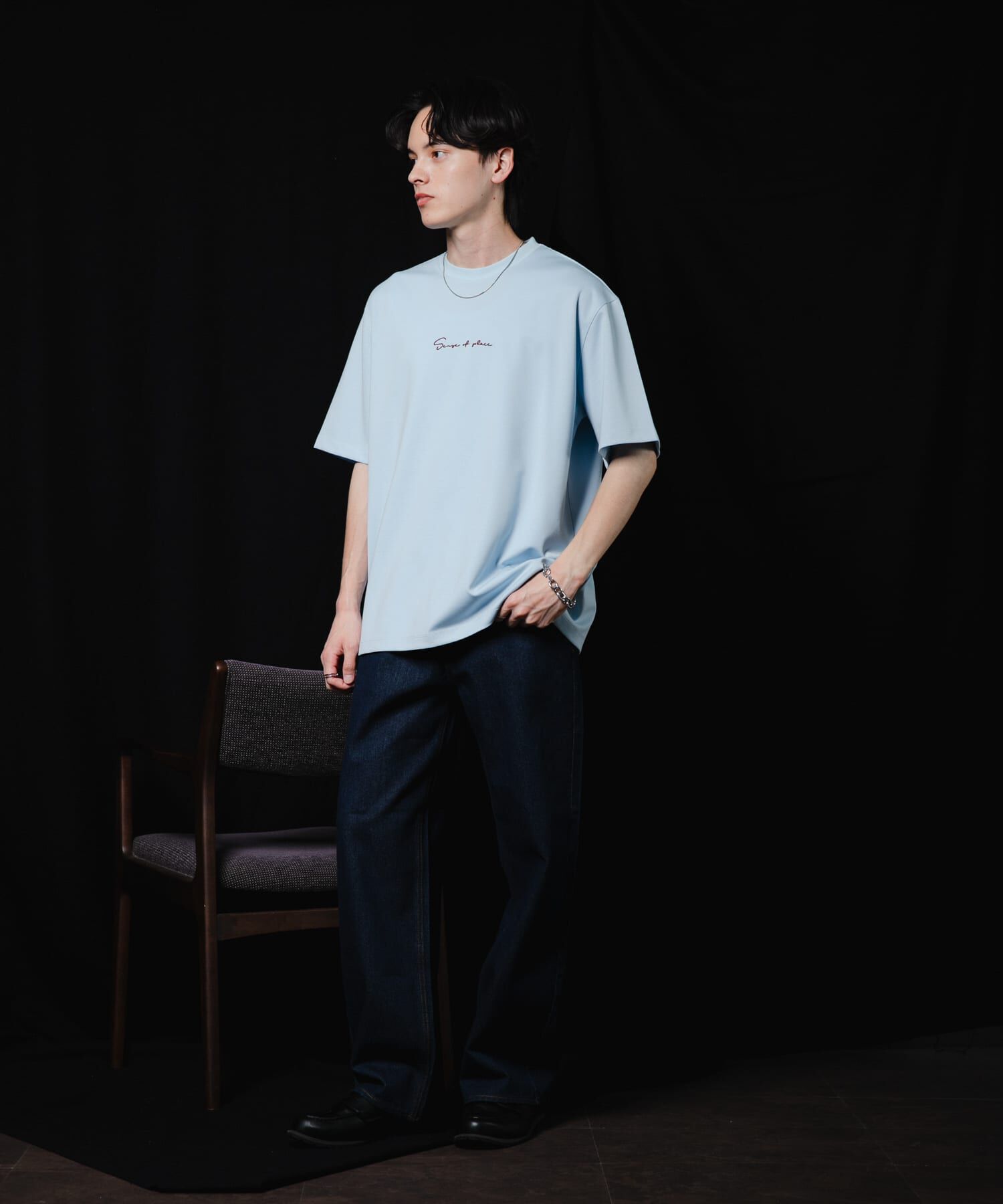 SENSE OF PLACE by URBAN RESEARCH「『一部WEB限定ｶﾗｰ/ﾕﾆｾｯｸｽ』ｼｼｭｳﾎﾟﾝﾁｼｮｰﾄｽﾘｰﾌﾞ」|Tシャツ・カットソー|