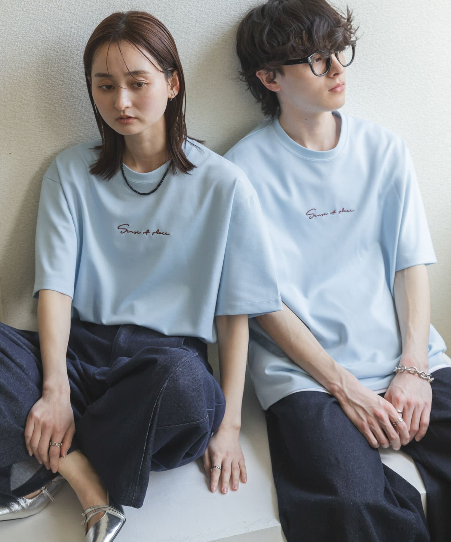 SENSE OF PLACE by URBAN RESEARCH「『一部WEB限定ｶﾗｰ/ﾕﾆｾｯｸｽ』ｼｼｭｳﾎﾟﾝﾁｼｮｰﾄｽﾘｰﾌﾞ」|Tシャツ・カットソー|