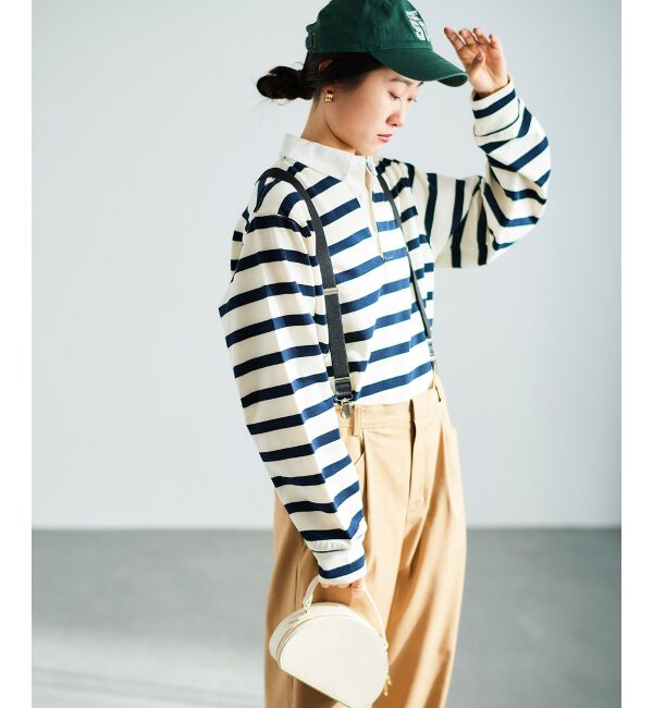 le.coeur blanc「サスペンダー付タックワイドパンツ」|その他|