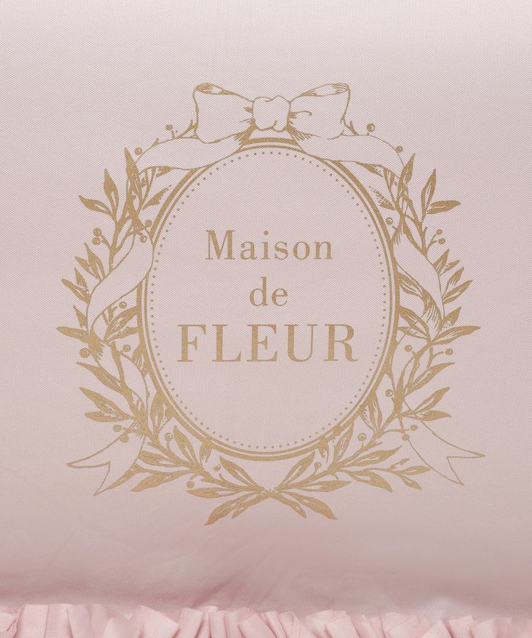 Maison de FLEUR「【晴雨兼用/UVカット率100％生地使用/UPF50+】遮光&UV CUT フリル折りたたみ傘」|傘|