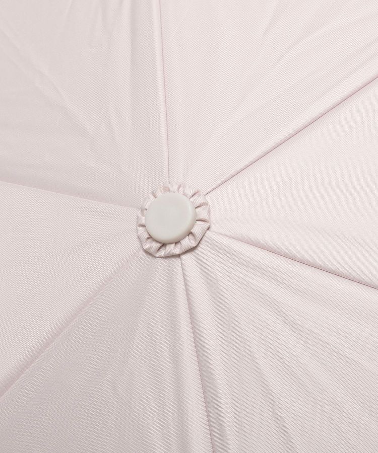 Maison de FLEUR「【晴雨兼用/UVカット率100％生地使用/UPF50+】遮光&UV CUT リボン折りたたみ傘」|傘|