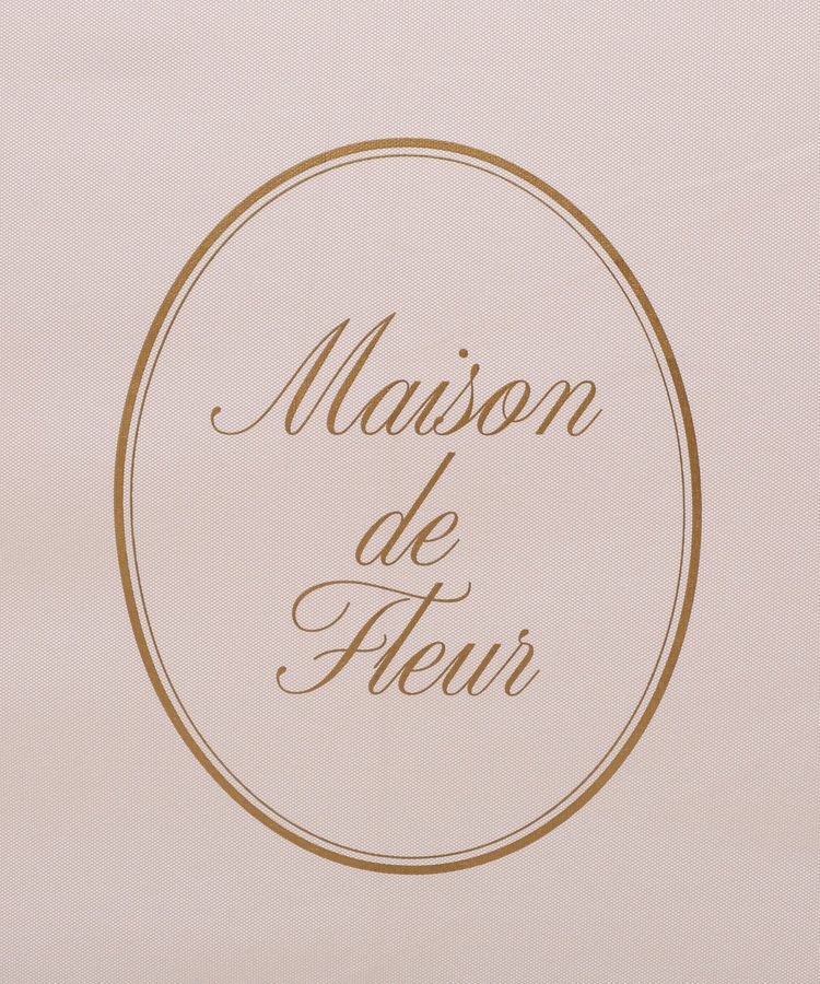 Maison de FLEUR「【晴雨兼用/UVカット率100％生地使用/UPF50+】遮光&UV CUT リボン折りたたみ傘」|傘|