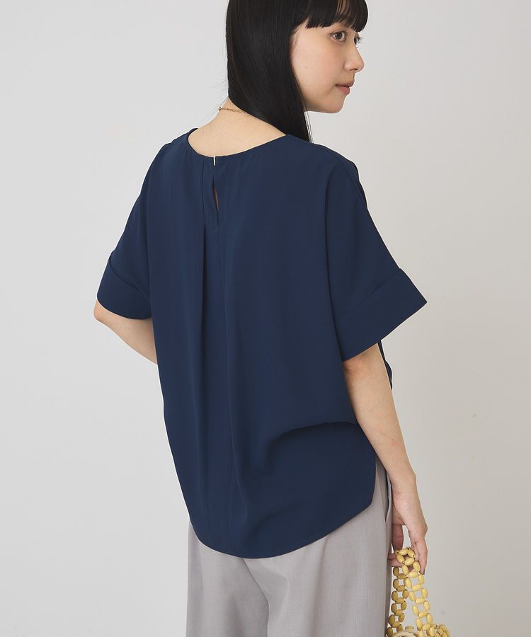 AMERICAN HOLIC「【WEB限定】イージーケア+接触冷感バックタック半袖プルオーバー」|シャツ・ブラウス|