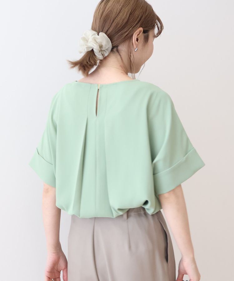 AMERICAN HOLIC「【WEB限定】イージーケア+接触冷感バックタック半袖プルオーバー」|シャツ・ブラウス|
