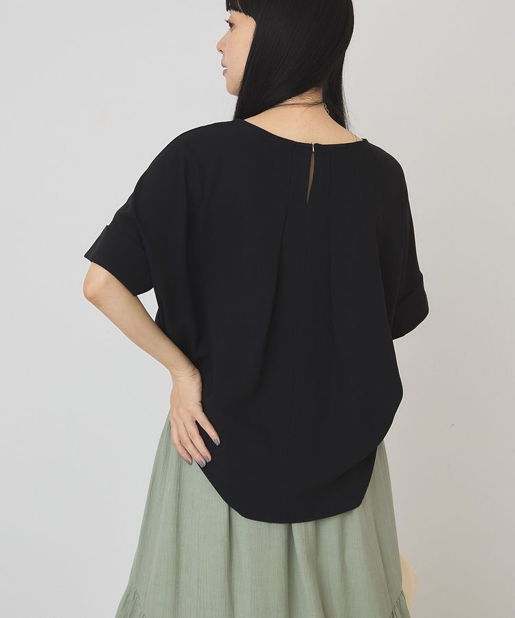 AMERICAN HOLIC「【WEB限定】イージーケア+接触冷感バックタック半袖プルオーバー」|シャツ・ブラウス|