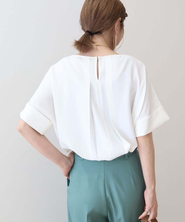 AMERICAN HOLIC「【WEB限定】イージーケア+接触冷感バックタック半袖プルオーバー」|シャツ・ブラウス|