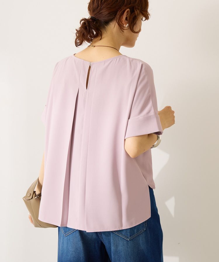 AMERICAN HOLIC「【WEB限定】イージーケア+接触冷感バックタック半袖プルオーバー」|シャツ・ブラウス|