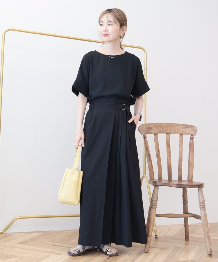 AMERICAN HOLIC「【WEB限定】イージーケア+接触冷感バックタック半袖プルオーバー」|シャツ・ブラウス|