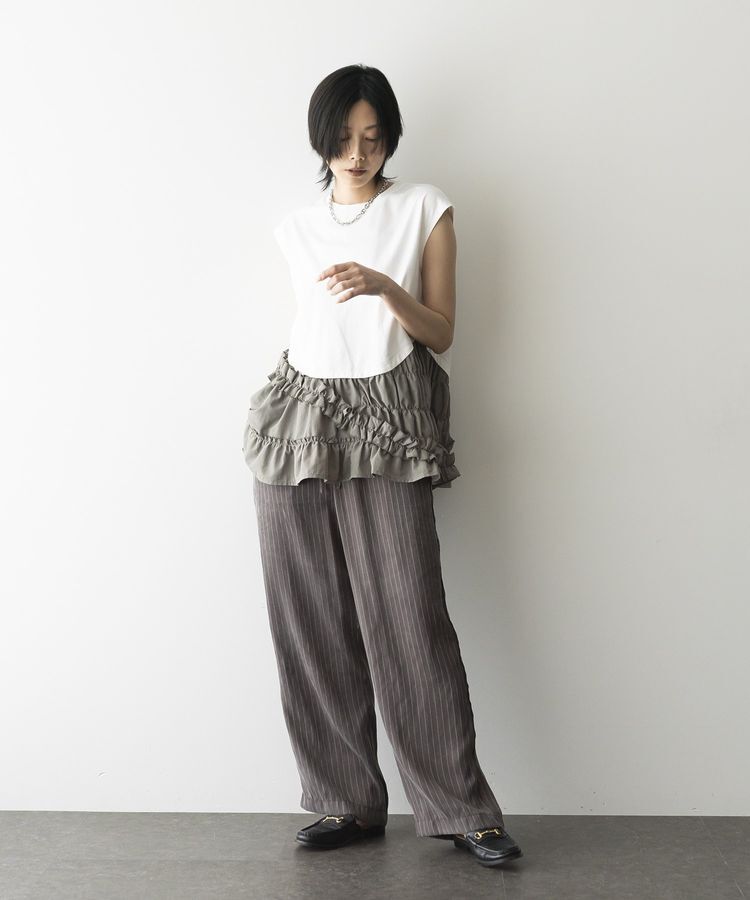 GARAGE OF GOOD CLOTHING「ストライプドロストストレートパンツ」|その他|