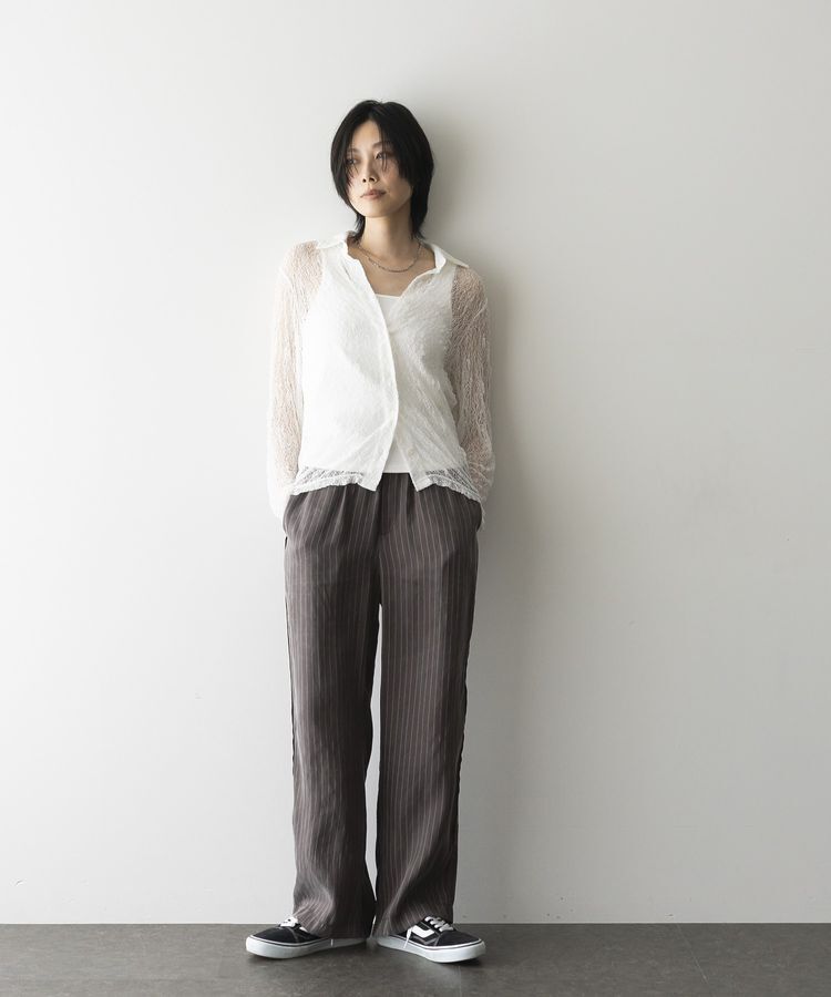 GARAGE OF GOOD CLOTHING「ストライプドロストストレートパンツ」|その他|