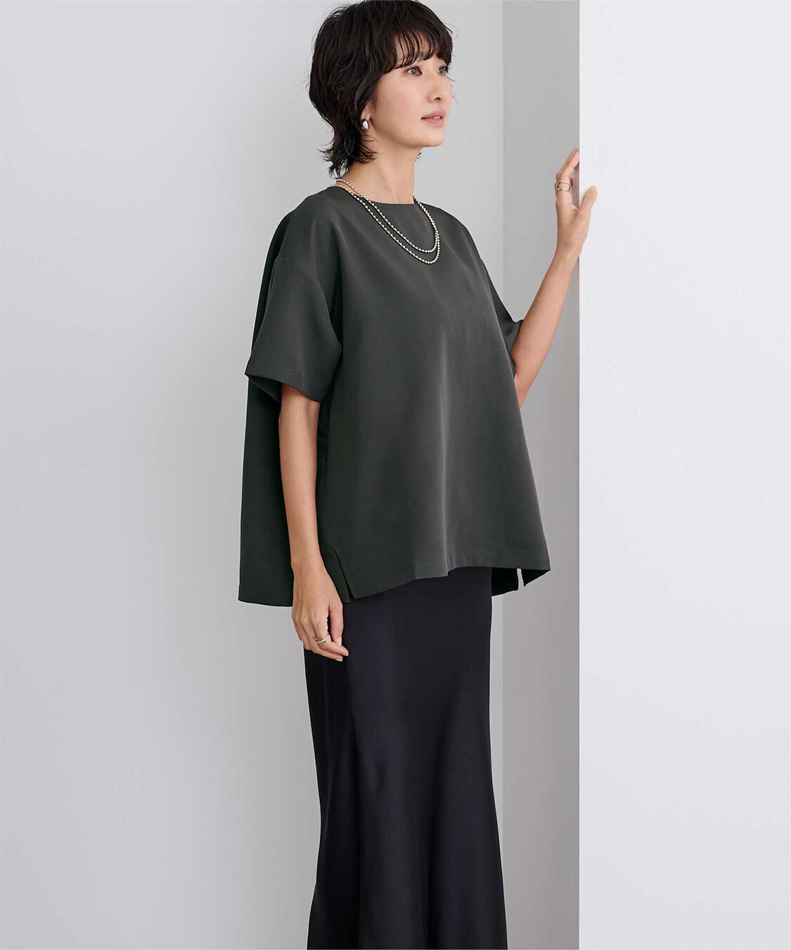 ur's「クルーネックワイドトップス」|Tシャツ・カットソー|