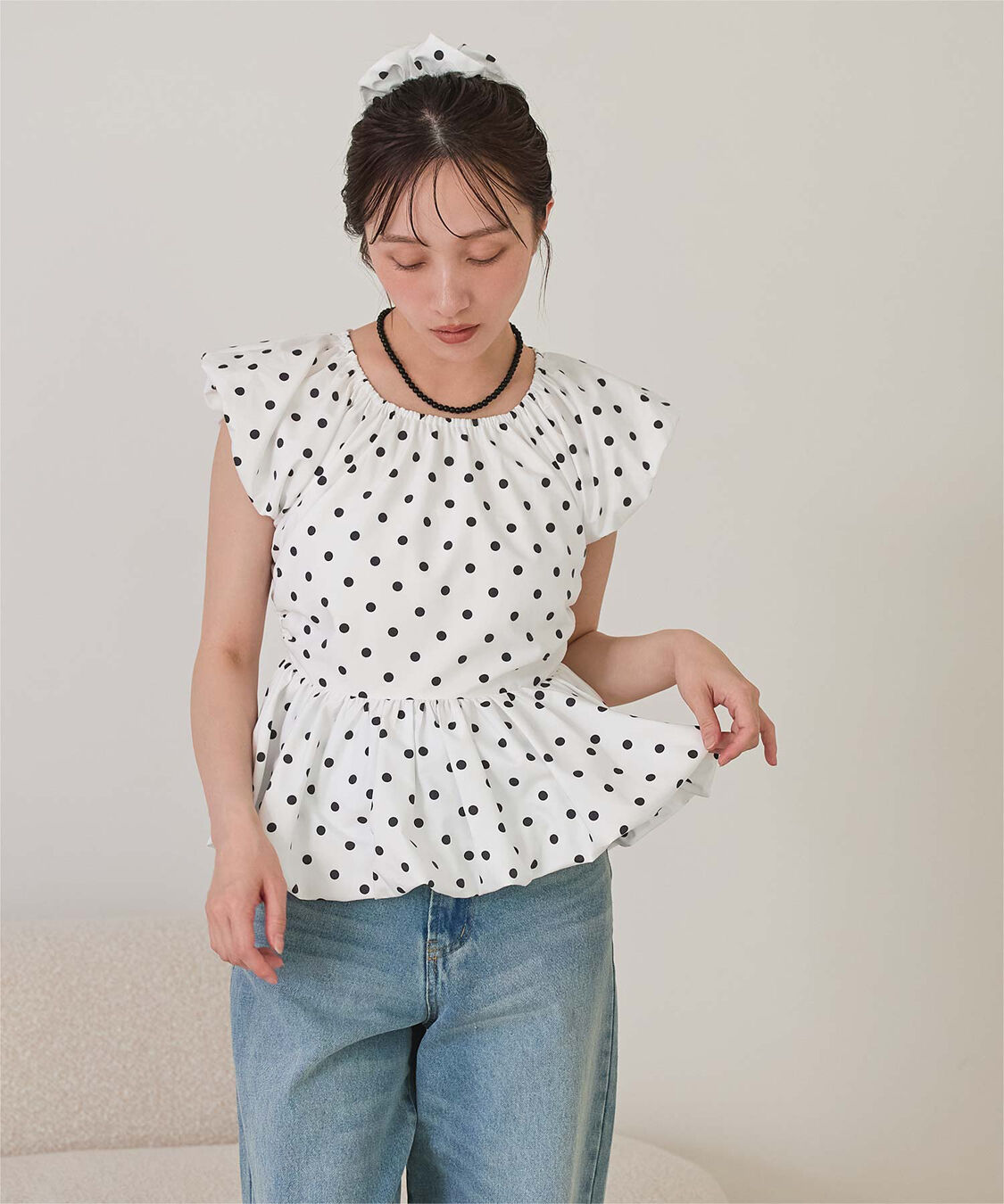 miette「シュシュセットバルーンブラウス」|シャツ・ブラウス|