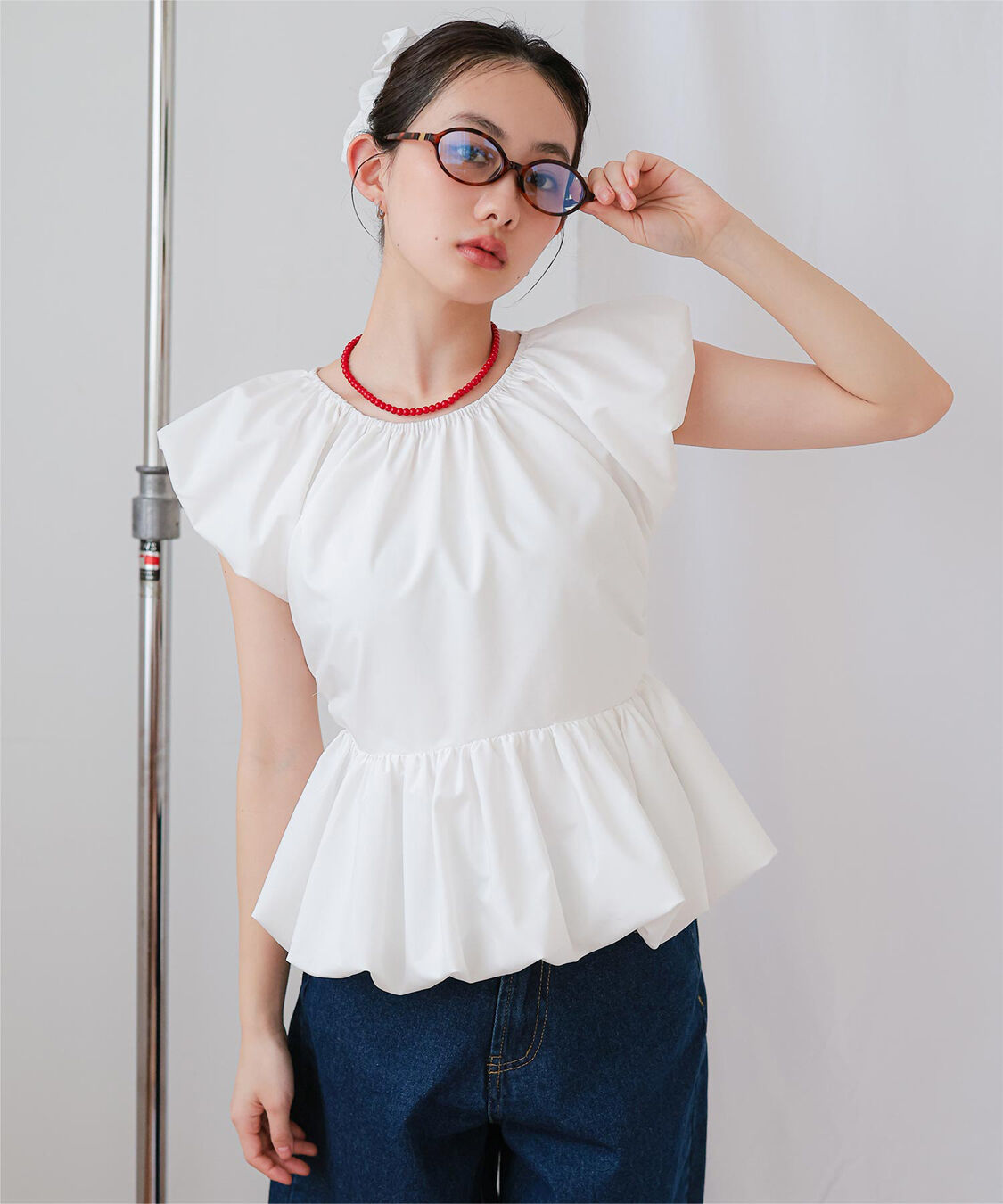 miette「シュシュセットバルーンブラウス」|シャツ・ブラウス|