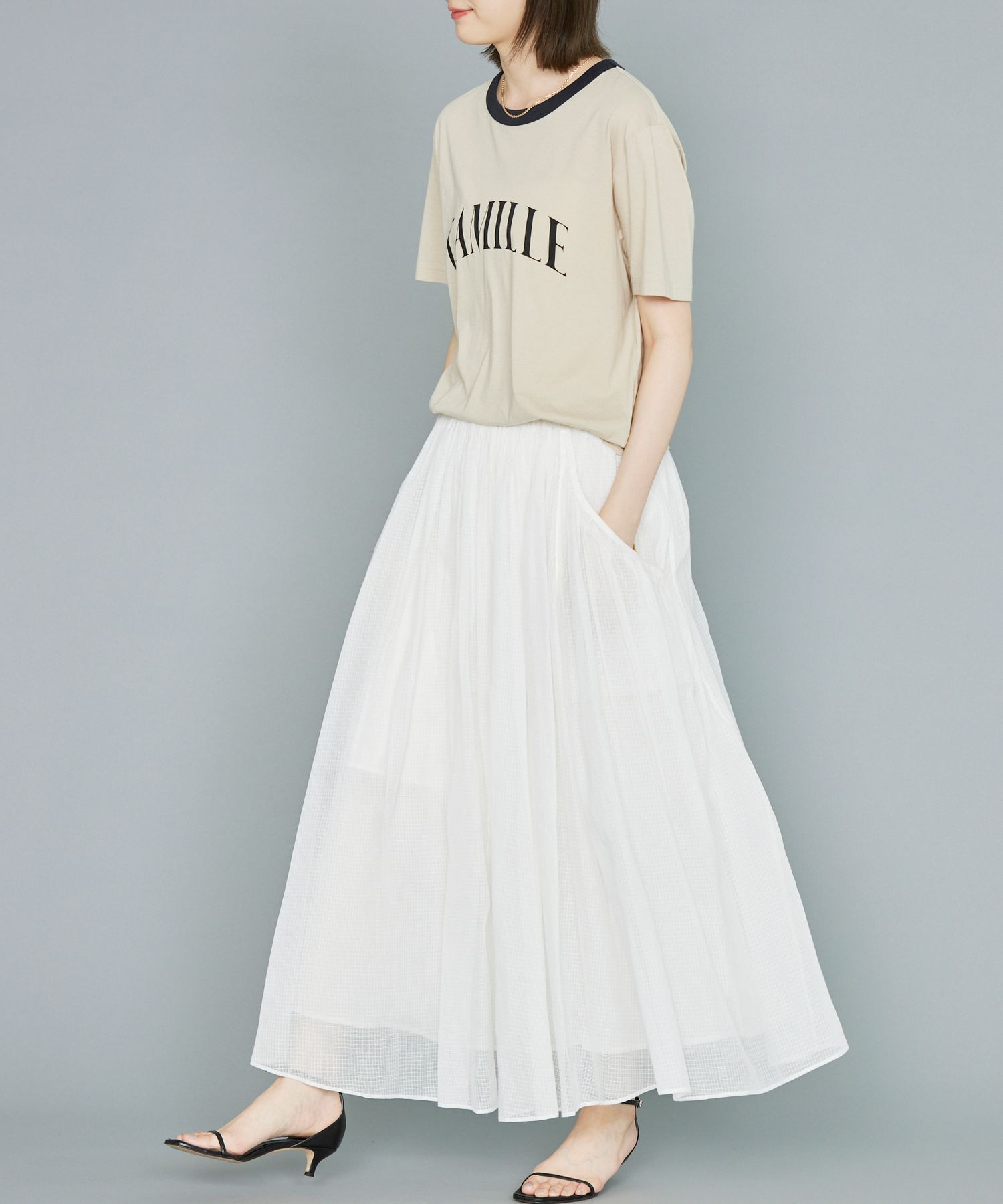 BABYLONE「CAMILLEバイカラーTシャツ」|Tシャツ・カットソー|