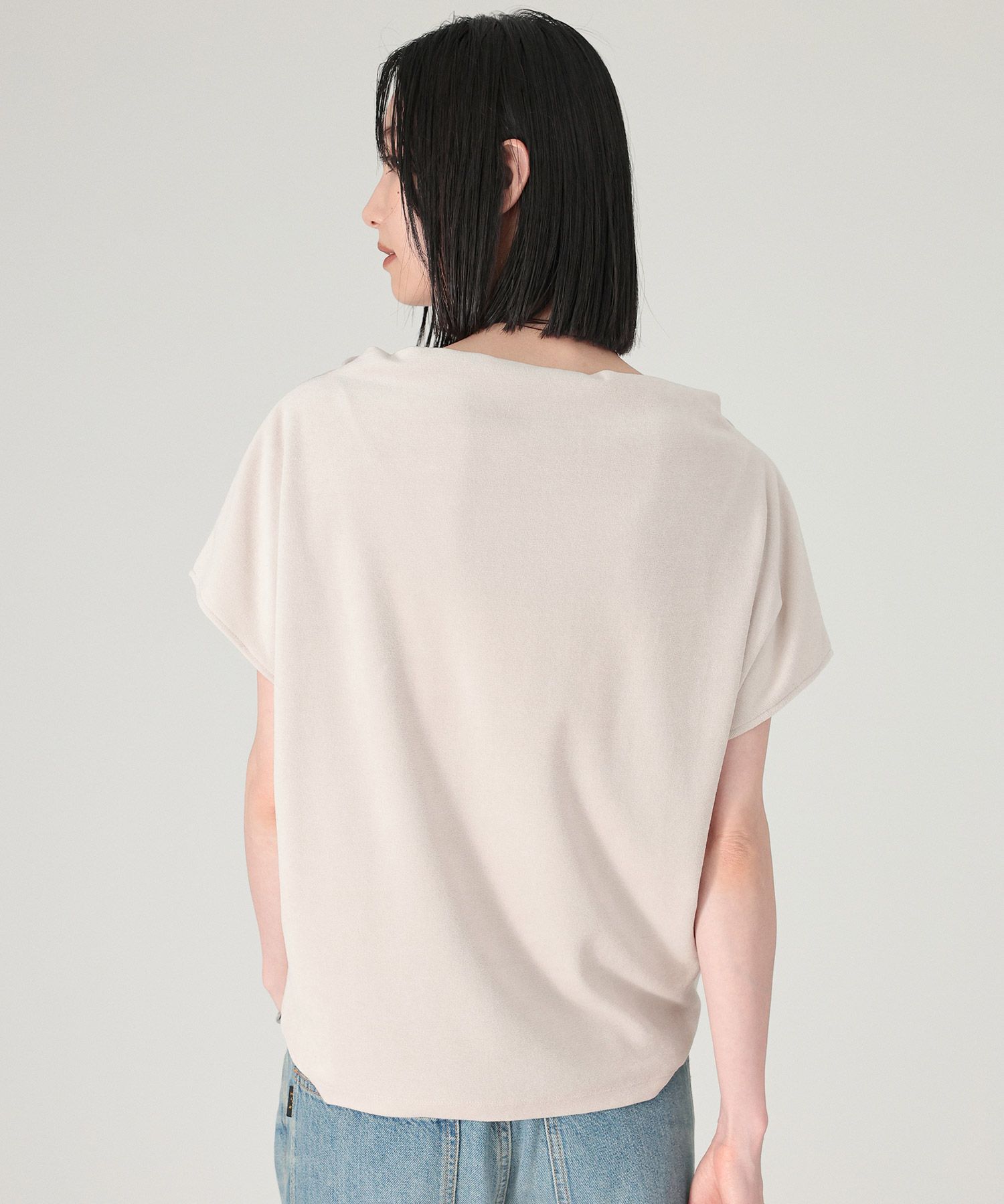 BABYLONE「【洗濯可】ベロアニュアンスカットソー」|Tシャツ・カットソー|