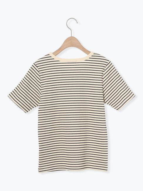 Samansa Mos2「【接触冷感】柄アソート半袖リブカットソー」|Tシャツ・カットソー|