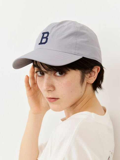 Samansa Mos2「【消臭効果】BIGイニシャル刺繍キャップ」|その他|グレー