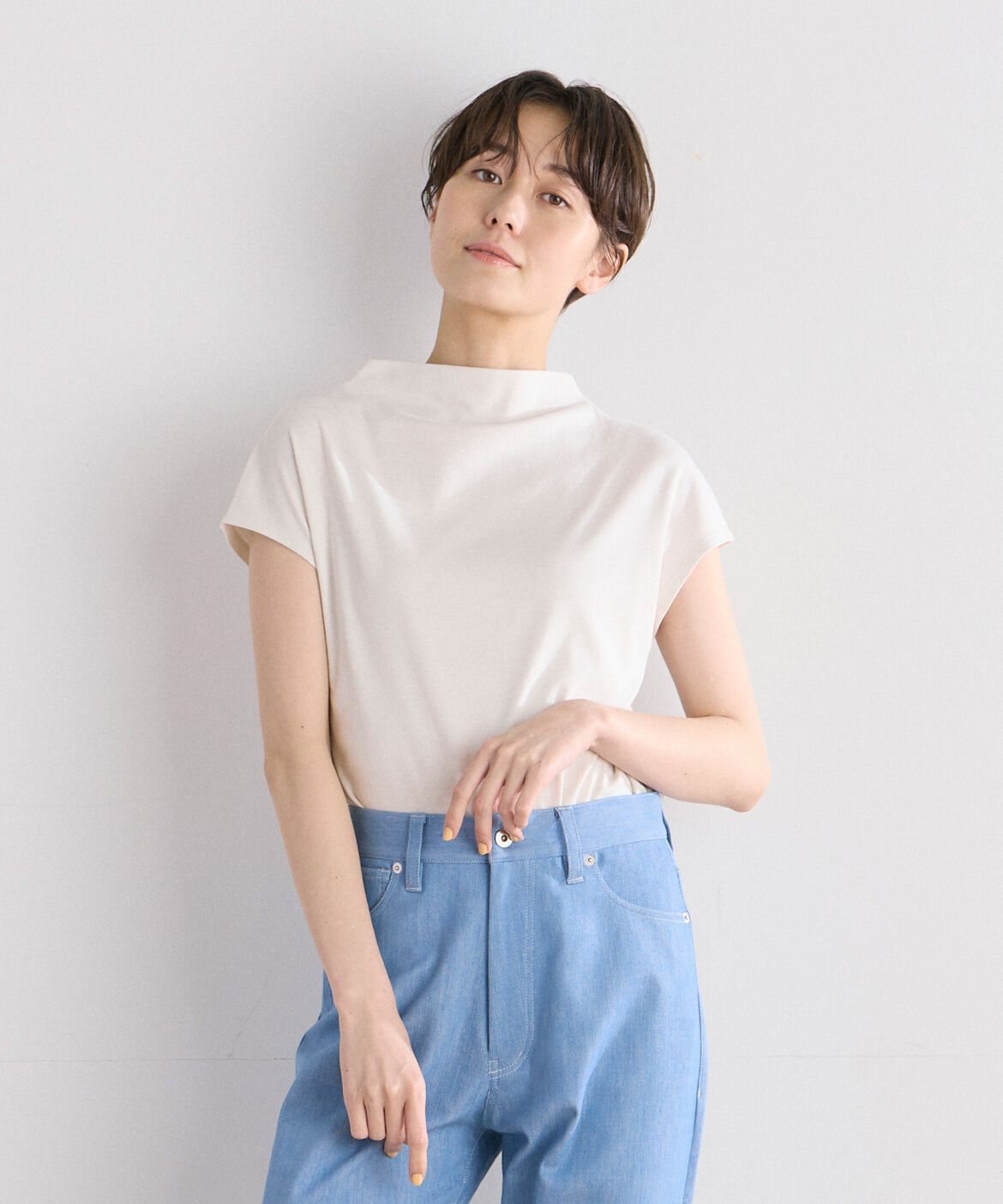 DAY by DAY it&rsquo;s international「ボトルネックカットソー《スビン綿MIXフライス》」|Tシャツ・カットソー|グレー1
