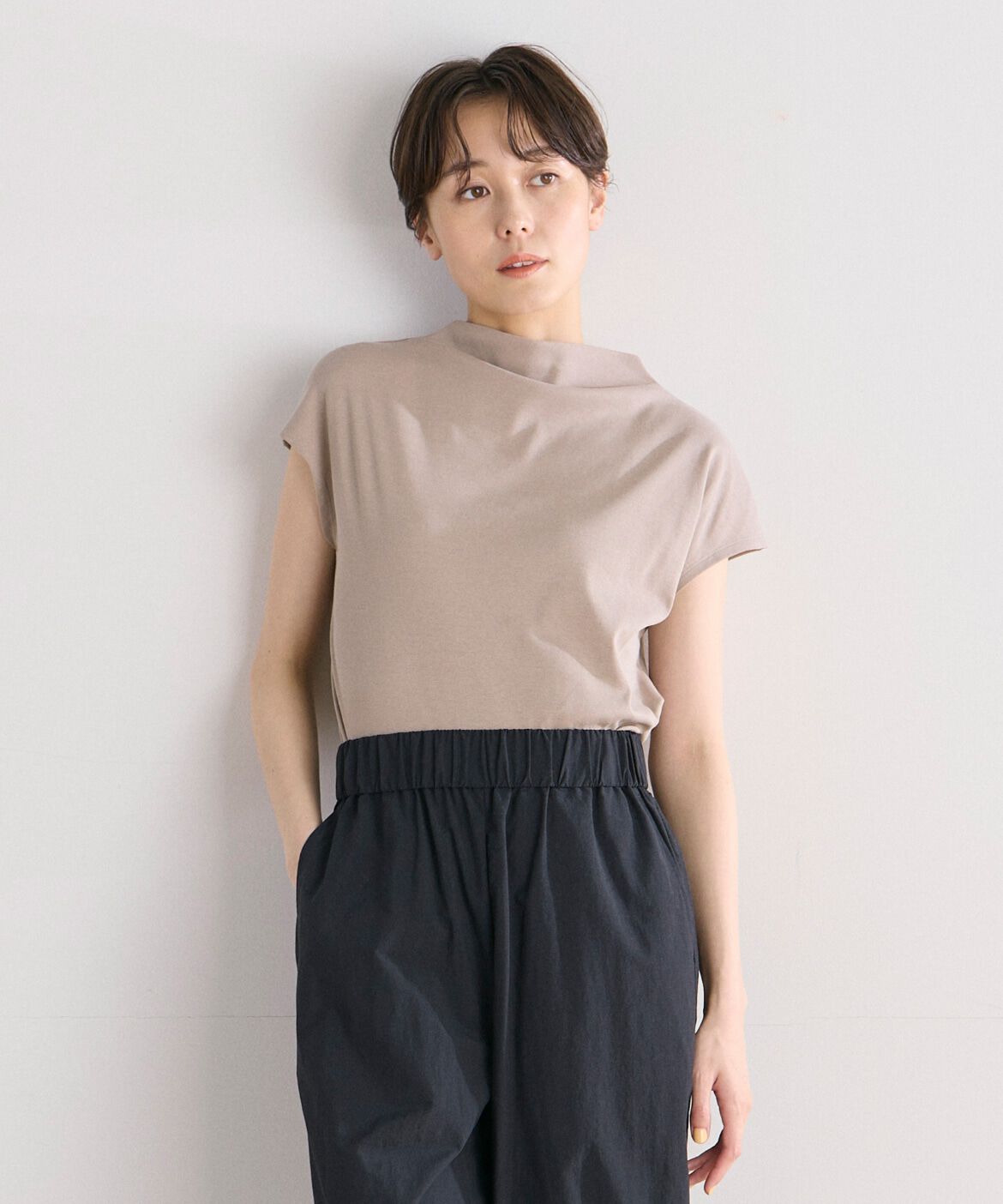 DAY by DAY it&rsquo;s international「ボトルネックカットソー《スビン綿MIXフライス》」|Tシャツ・カットソー|モカチャ3