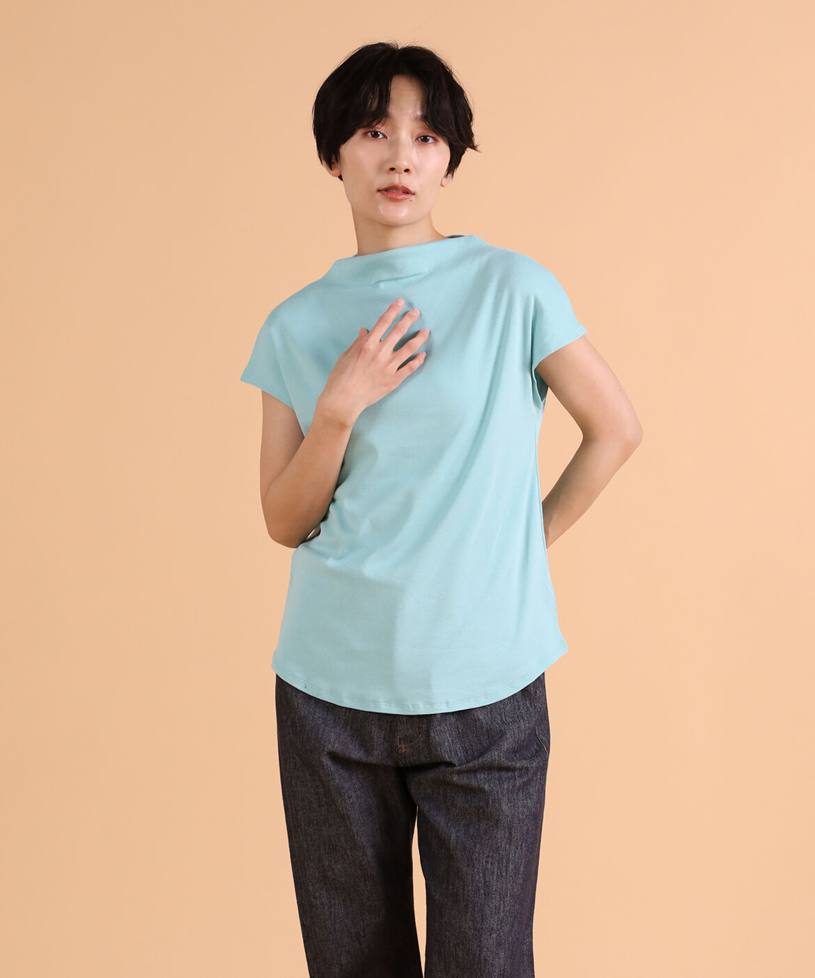 DAY by DAY it&rsquo;s international「ボトルネックカットソー《スビン綿MIXフライス》」|Tシャツ・カットソー|ペパーミント9