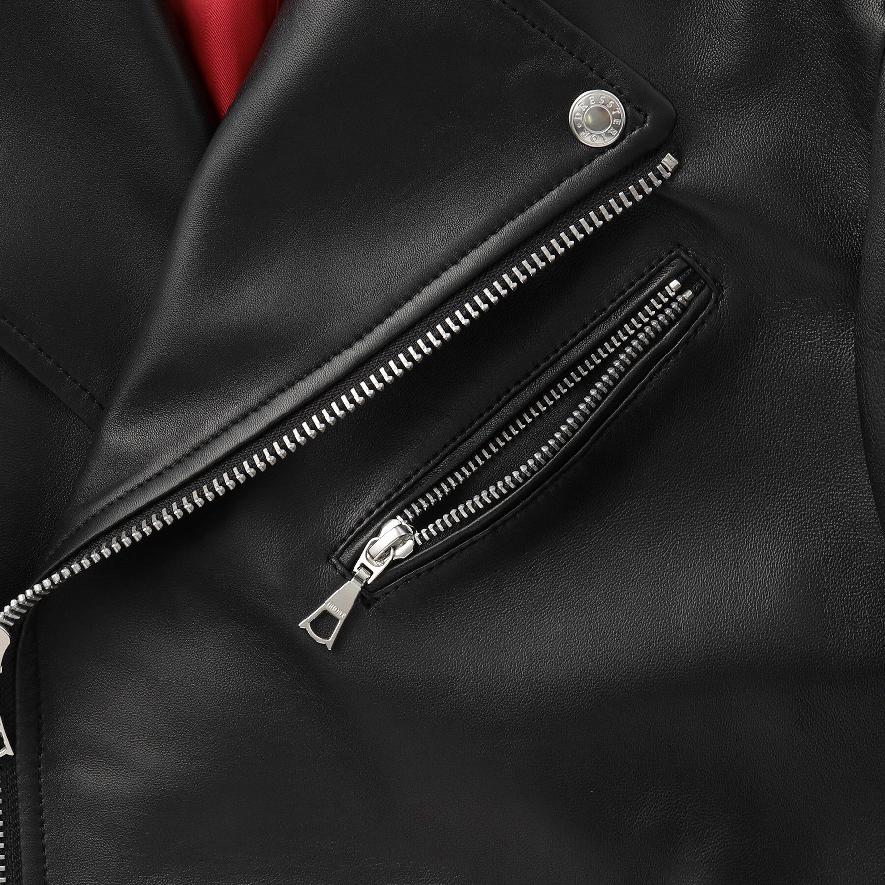 DRESSTERIOR「【本革】レザーライダースジャケット」|ライダースジャケット|