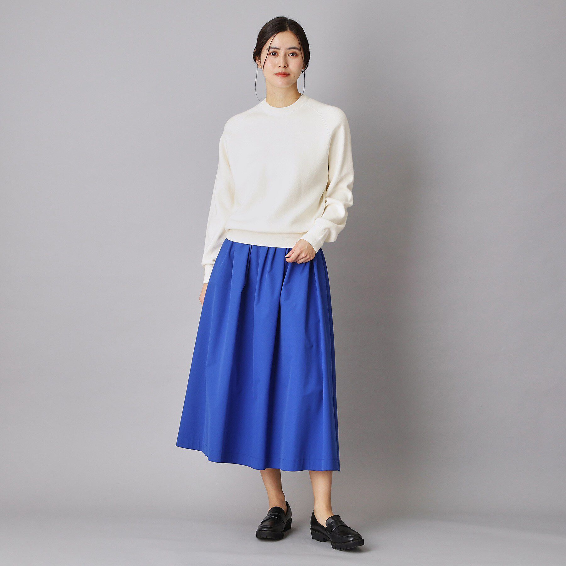 DRESSTERIOR「ウォッシャブルコットンカシミヤプルオーバーニット」|ニット・セーター|