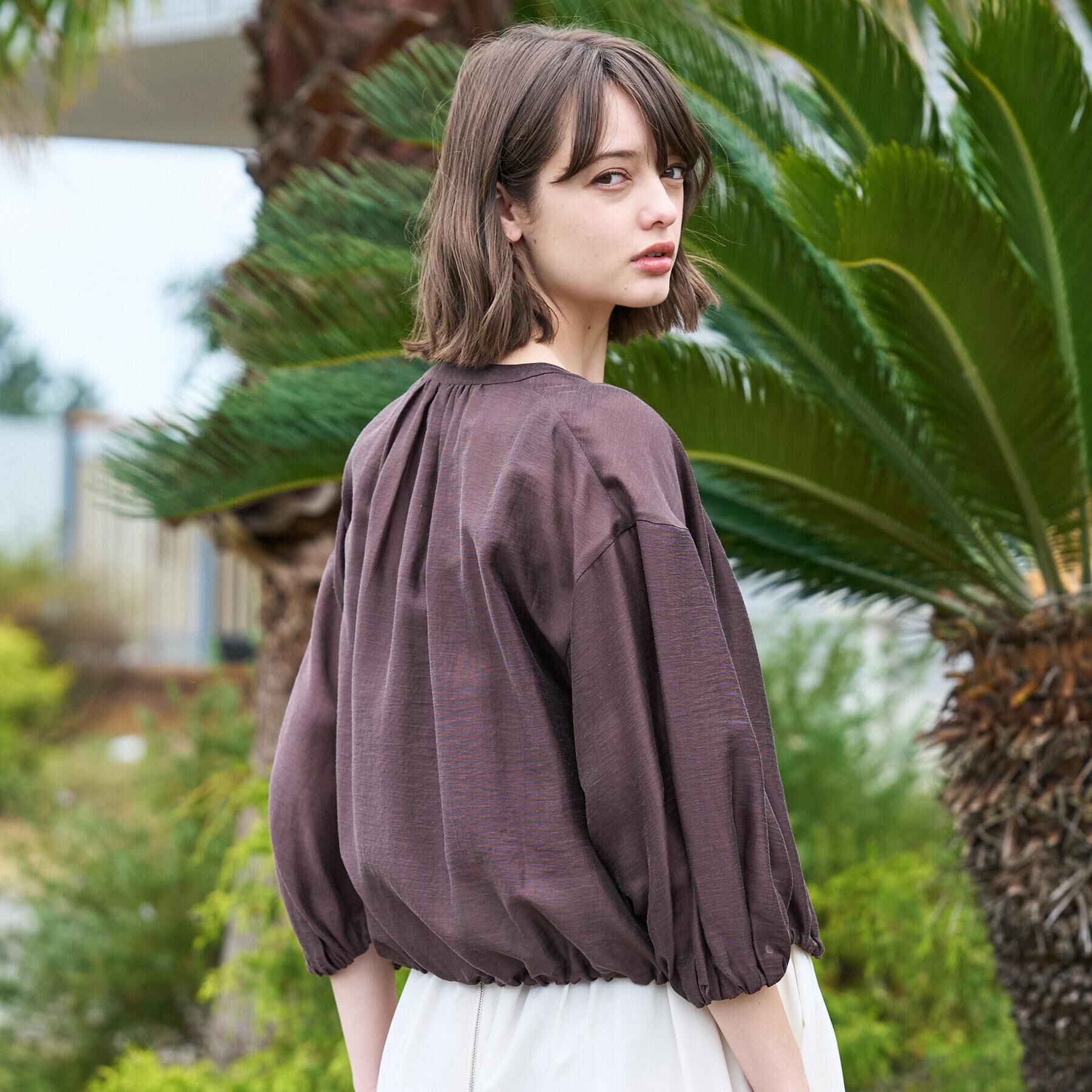 DRESSTERIOR「ウォッシャブル シアーショートブルゾン」|ブルゾン・スタジャン|
