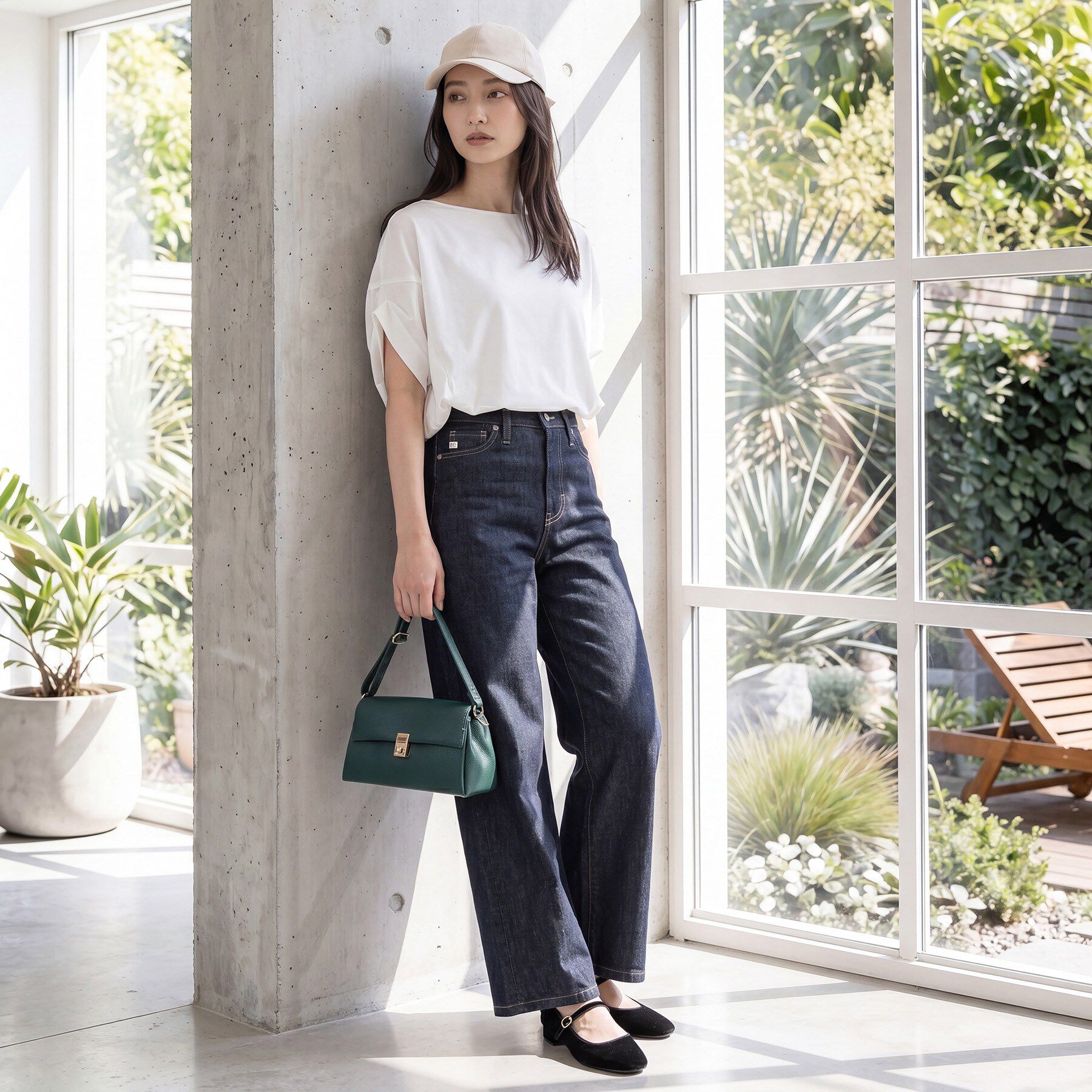 grove「【持続冷感・体型カバー】サテンパイピングドルマンカットソー」|Tシャツ・カットソー|