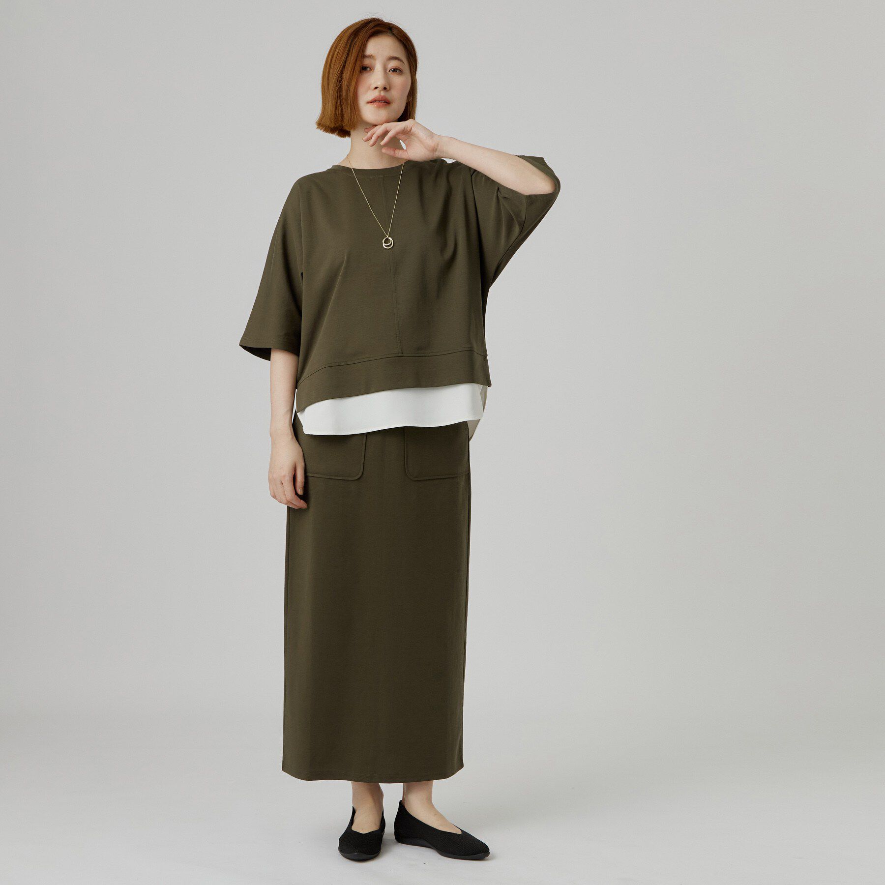grove「【着回し◎】レイヤード風セットアップ」|スーツ|