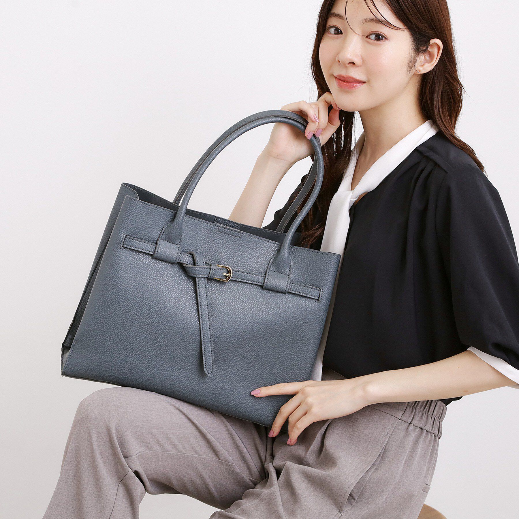 grove「【人間工学】ベルト中仕切りA4トート」|トートバッグ|
