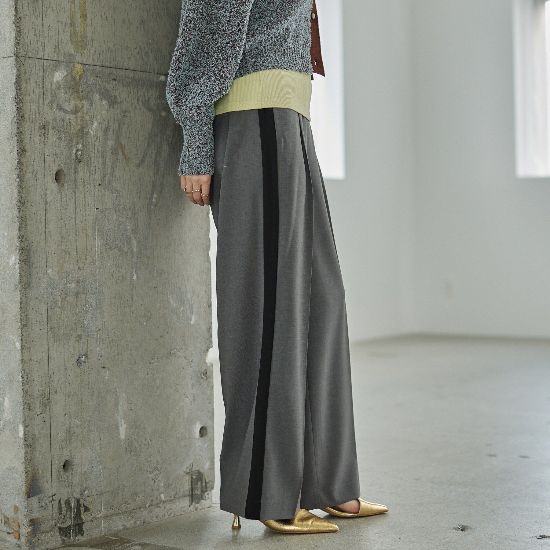 GALLEST「Comfy SET UP｜イージーサイドラインワイドパンツ【セットアップ対応／通勤／カセット服／接触」|その他|