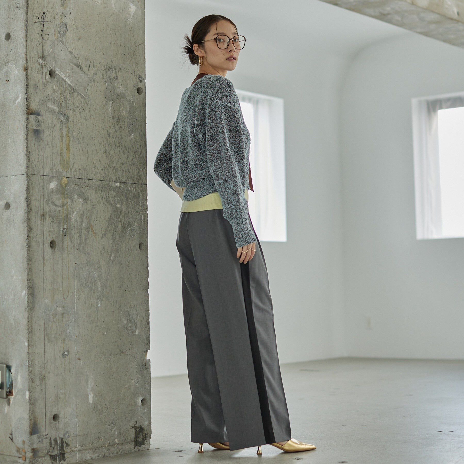 GALLEST「Comfy SET UP｜イージーサイドラインワイドパンツ【セットアップ対応／通勤／カセット服／接触」|その他|