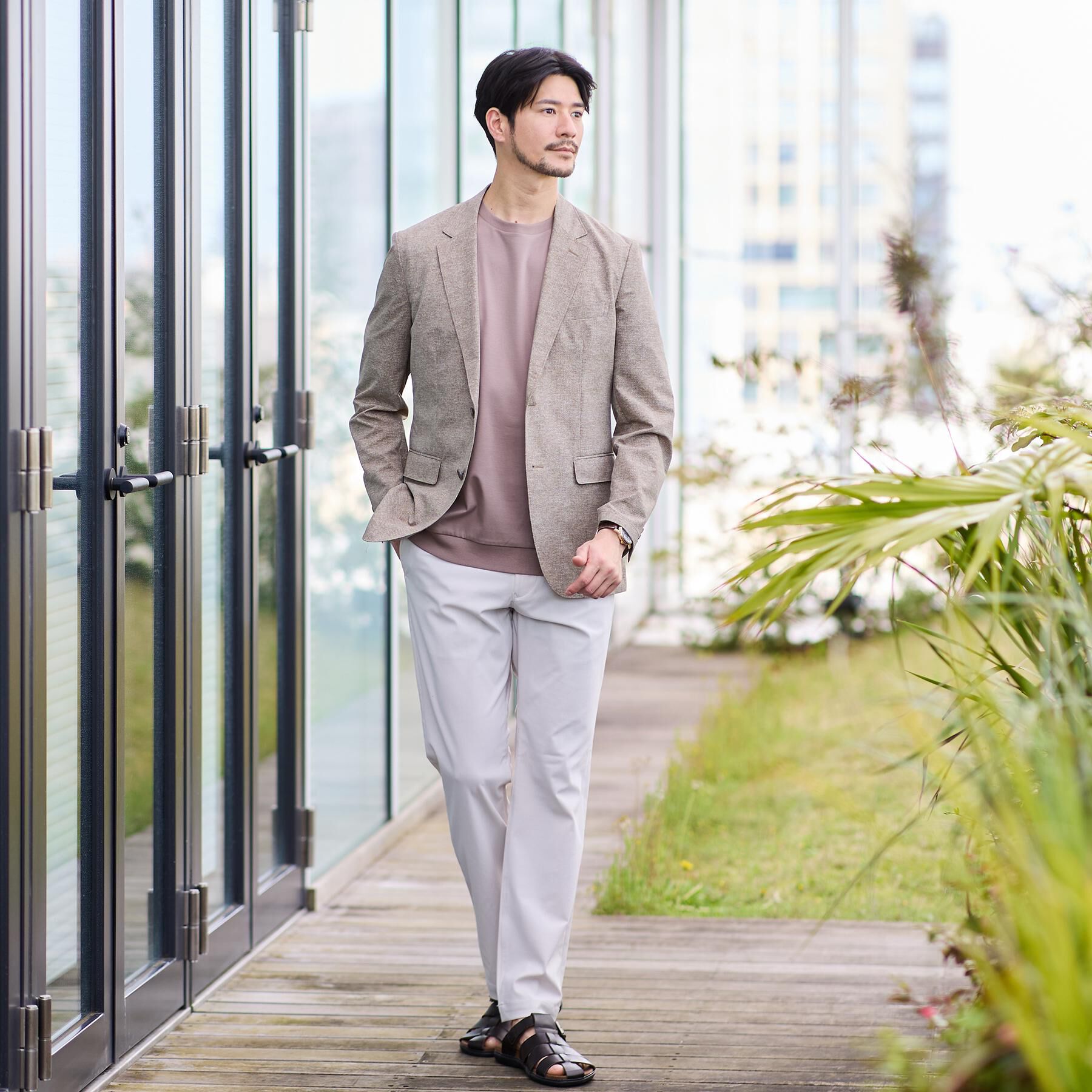 TAKEO KIKUCHI「【接触冷感】アイスクリアコットン Tシャツ」|Tシャツ・カットソー|