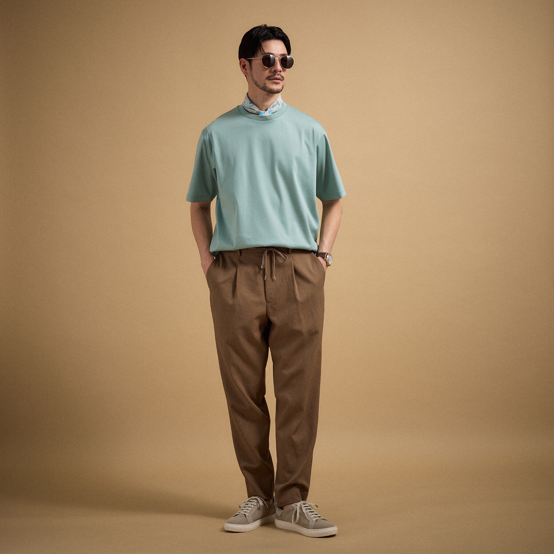 TAKEO KIKUCHI「【接触冷感】アイスクリアコットン Tシャツ」|Tシャツ・カットソー|