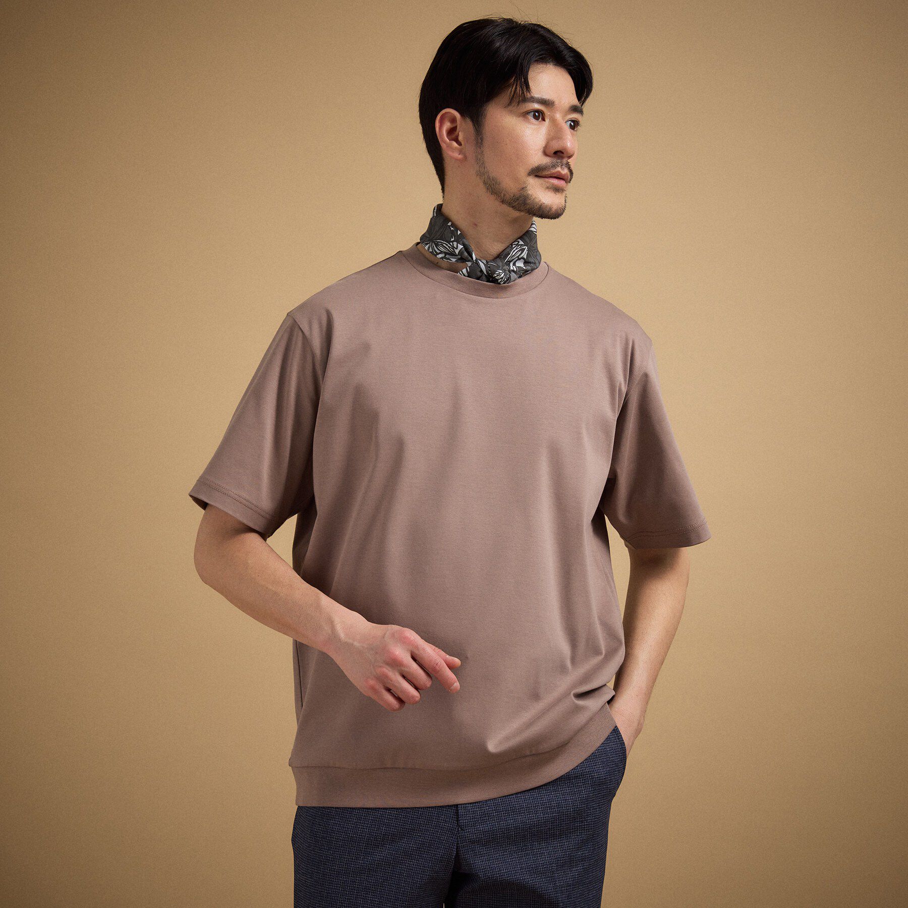 TAKEO KIKUCHI「【接触冷感】アイスクリアコットン Tシャツ」|Tシャツ・カットソー|